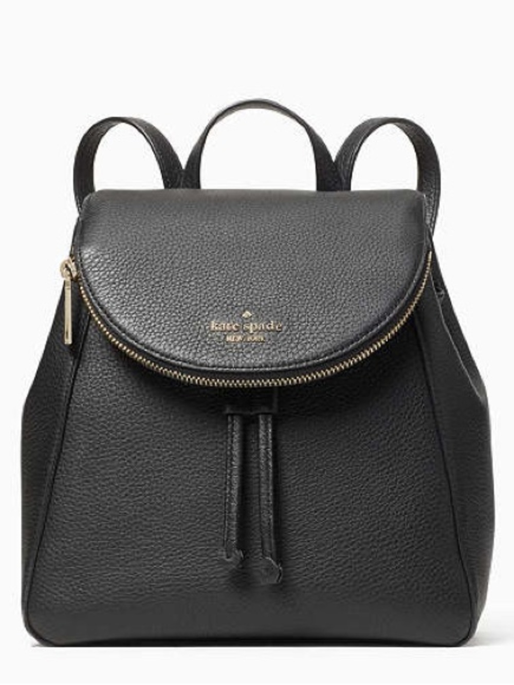 Kate Spade Black Leila Pebbled Backpack MSRP $399